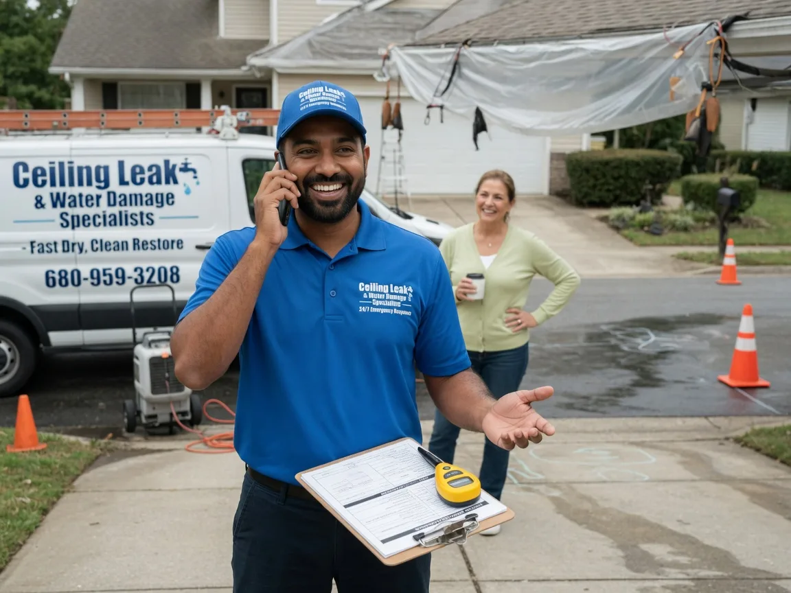 Ceiling Leak Cleanup Minnewaukan, ND FAQs